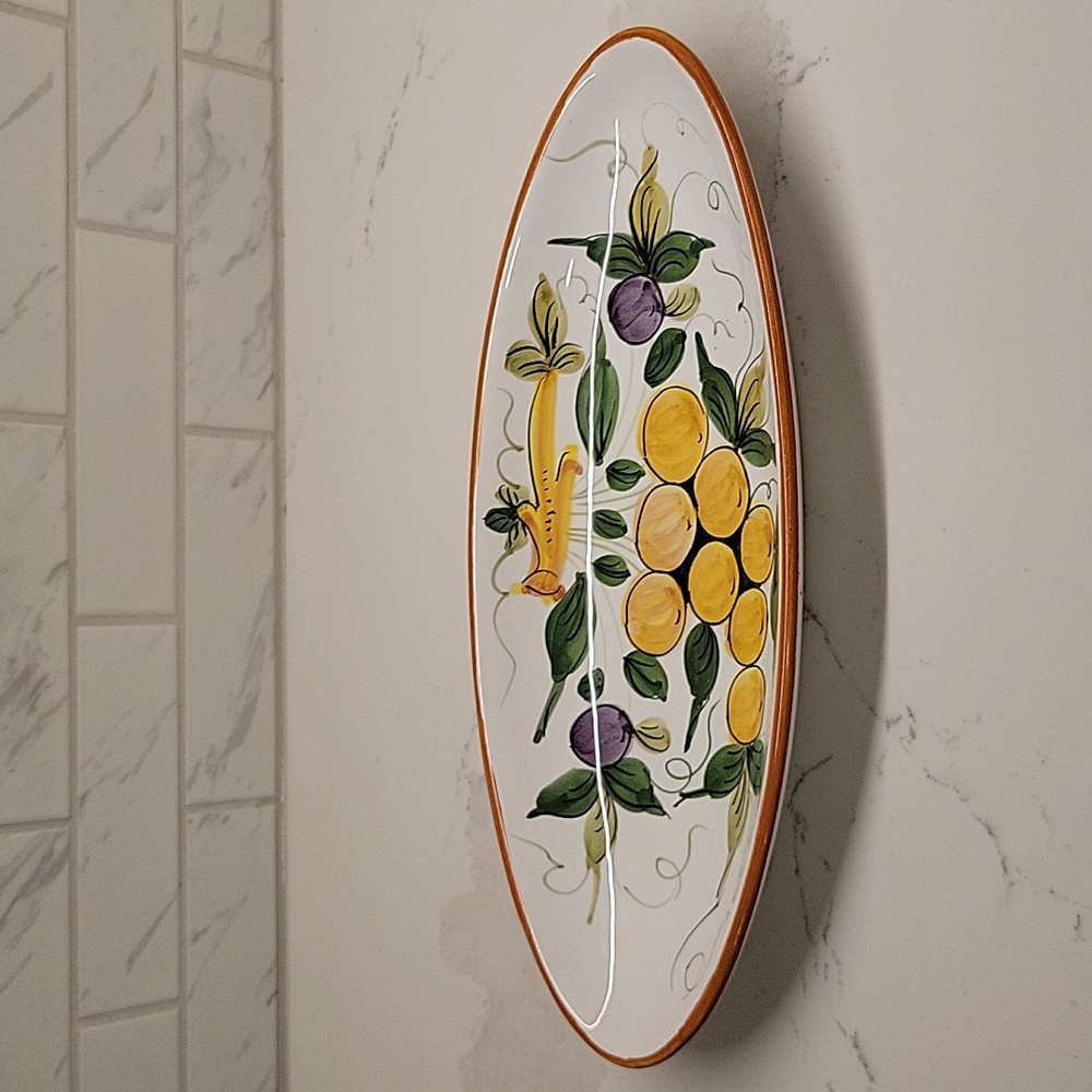 Dipinto A Mano Itailian Serving Dish Oval